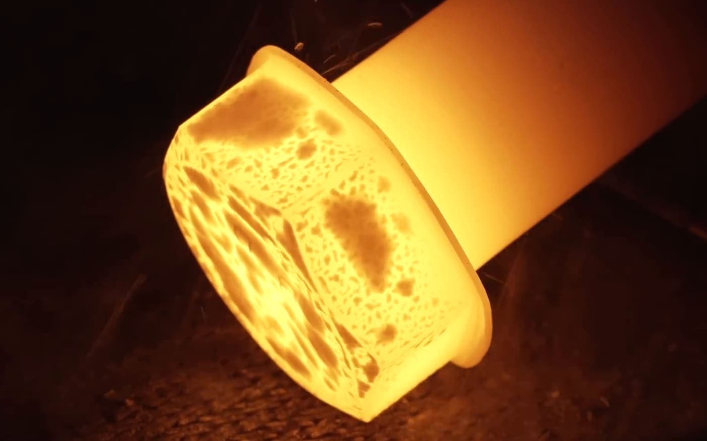 Hot forging — a heated blank formed in the die